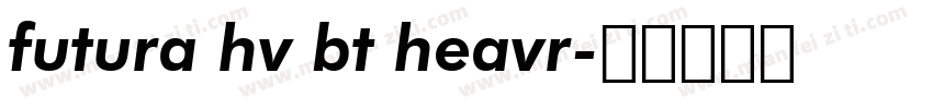 futura hv bt heavr字体转换